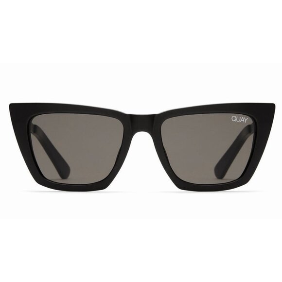 QUAY x Desi Perkins Ltd Ed “Don't @ Me” Cat-Eye Sunglasses (Black/Smoke) – NWOT - Picture 2 of 13